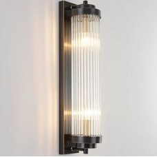 Απλίκα Τοίχου 2xE14 230V σε Μαύρο 955HARRIS2W/BL